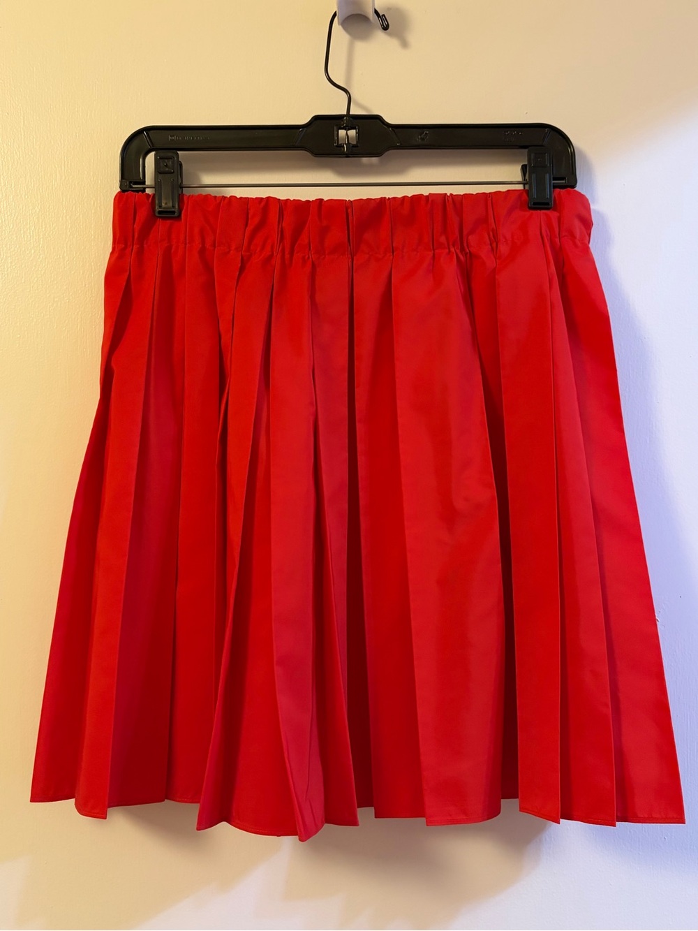 Tibi nylon pleated red skirt-M